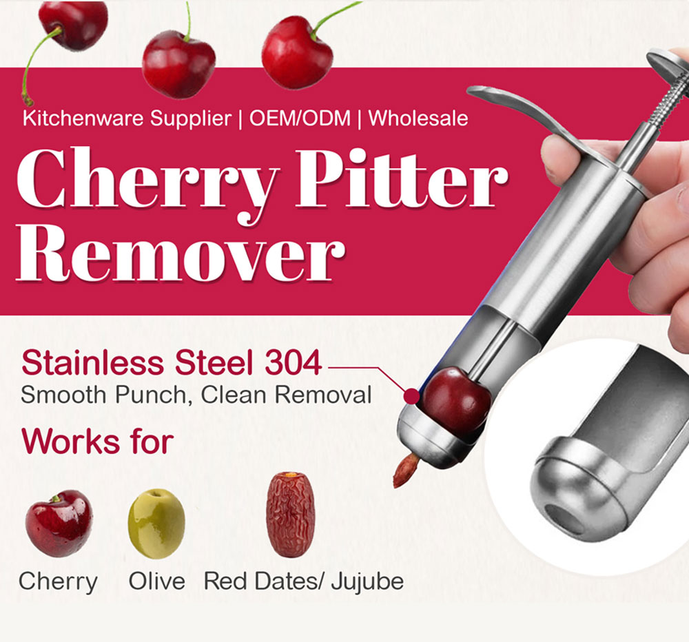 Cherry Pitter Remover | Stainless Steel 304 Fruit Pitting Tool for OEM/ODM & Wholesale