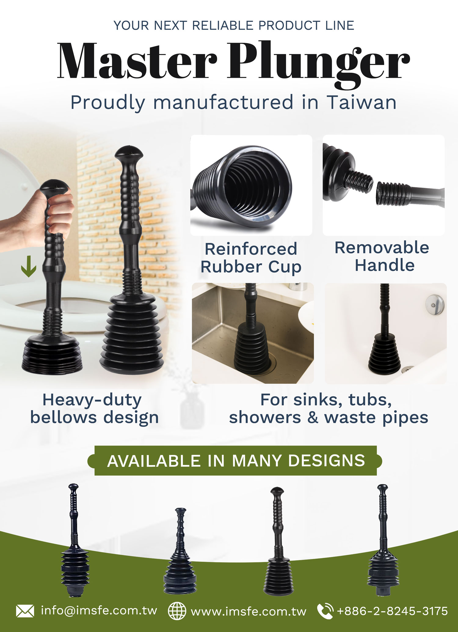 Master Plunger – Heavy-Duty Plunger Proudly Made in Taiwan