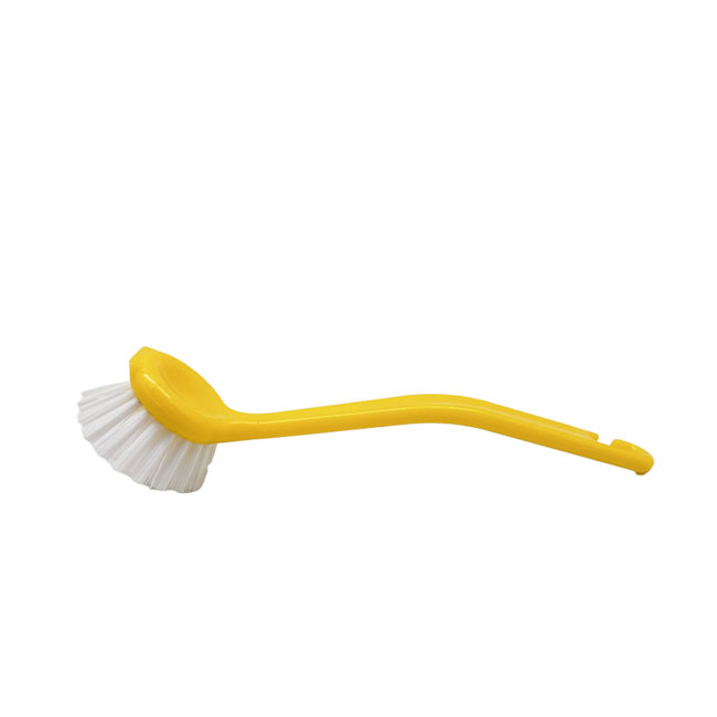 Yellow Round Head Pot & Dish Brush | Long Handle Kitchen Scrub Brush