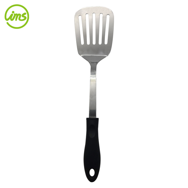 Slotted Turner with TPR Handle – Stainless Steel Kitchen Spatula