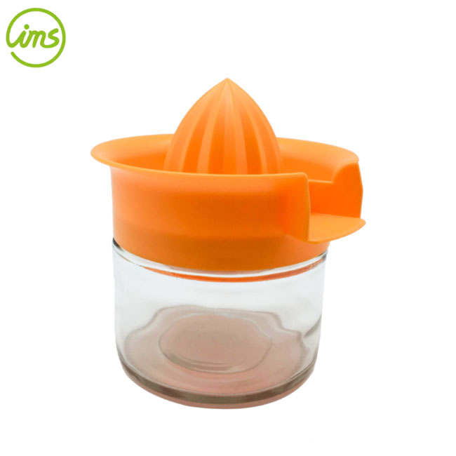 Manual Glass Citrus Juicer with Container – Made in Taiwan Lemon Orange Squeezer