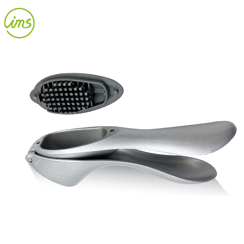 Heavy Duty Aluminum Garlic Press Crusher with Ergonomic Handle