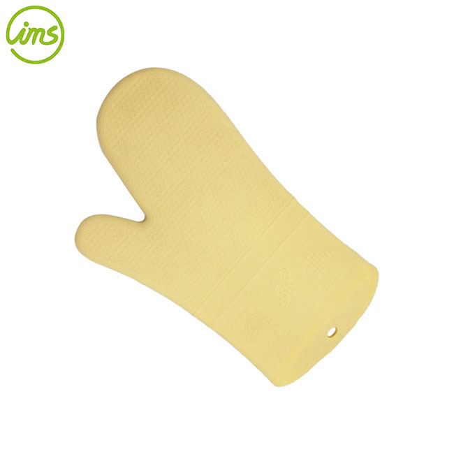 heat resistant silicone oven mitt with cotton lining – bbq & kitchen glove