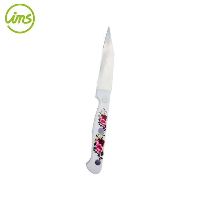 3.5" Stainless Steel Paring Knife with Floral Handle – Custom Logo Kitchen Knife