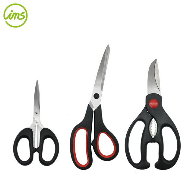3-Piece Kitchen Scissors Set – Utility, Multipurpose & Heavy-Duty Shears