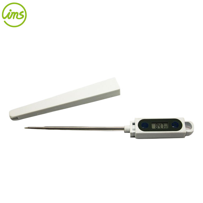 Digital Thermometer with Lid – Portable Instant Read Cooking Probe