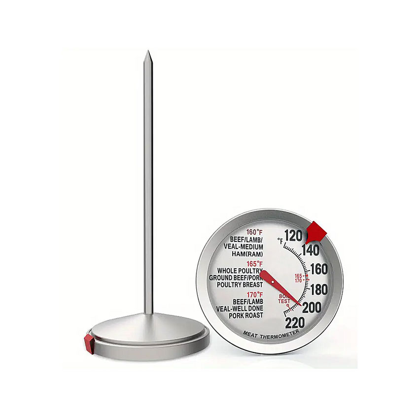 Dial Meat Thermometer – Stainless Steel Cooking Temperature Gauge