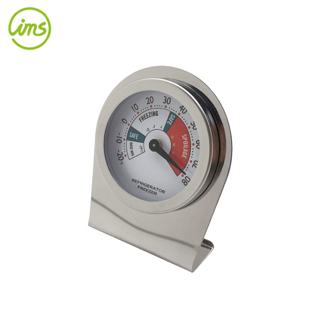 Refrigerator Freezer Thermometer – Stainless Steel Dial (No Hook)